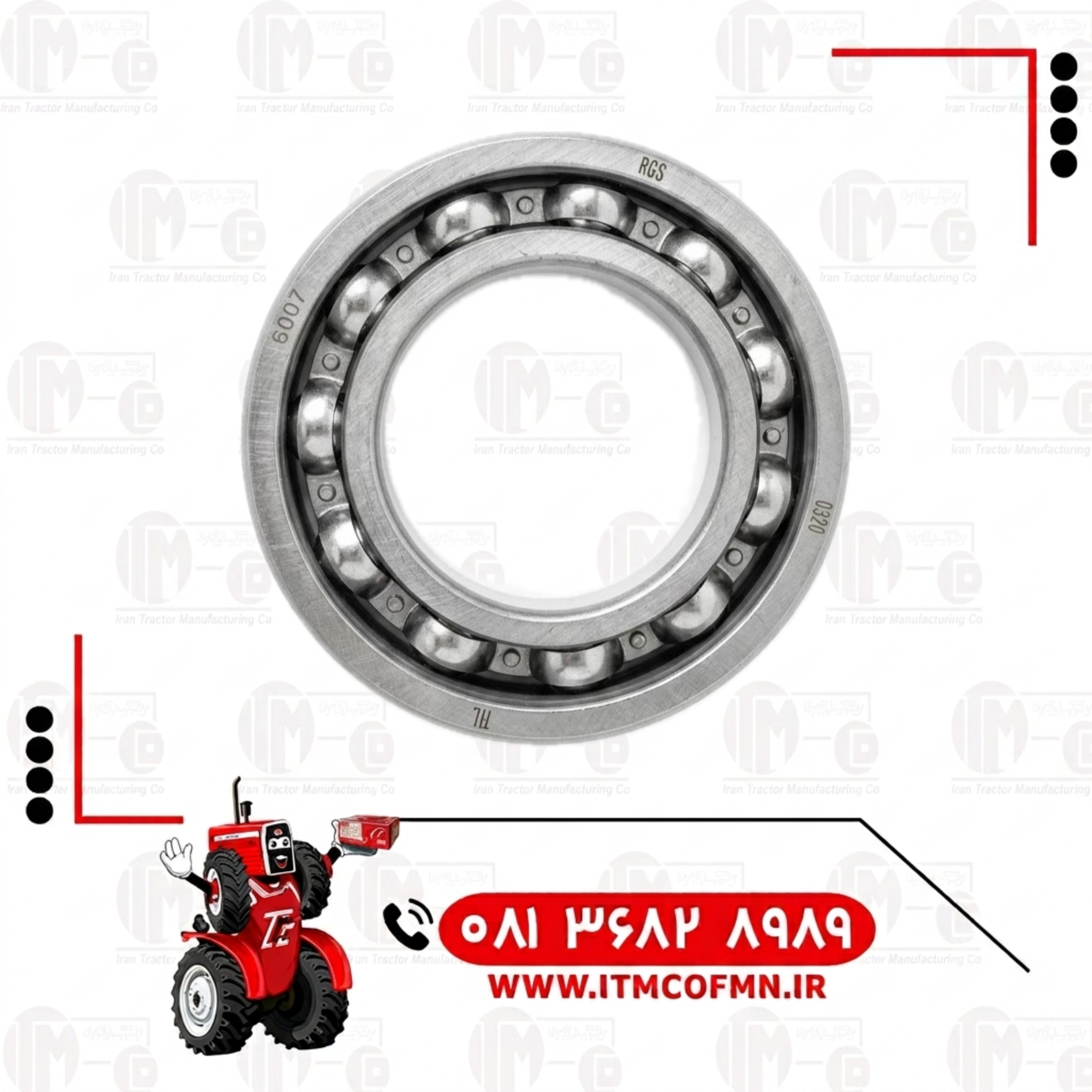 بلبرینگ توپی چرخ جلو جفت285و399 شرکتی (ت ث ث)